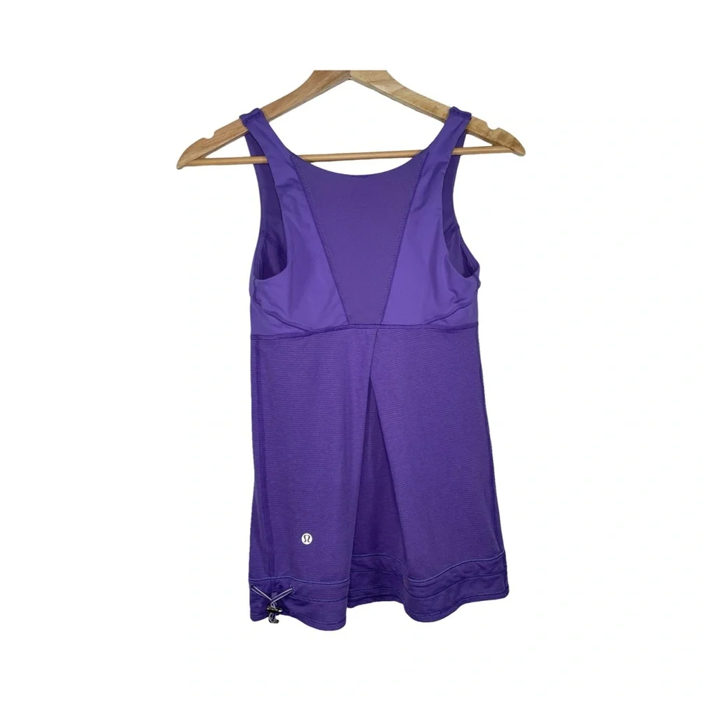 Lululemon athletica Run Ta Ta Topper Power Purple tank top size 4